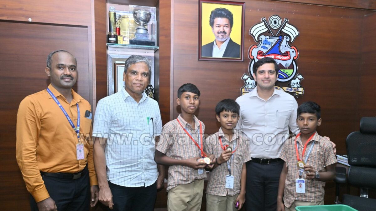 Dist.Level Carrom Tournament: Corporation school kids crowned champions