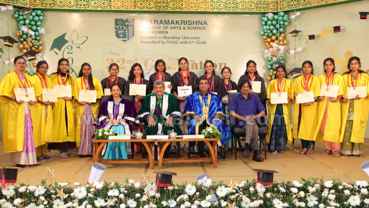 Sri Ramakrishna College of Arts & Science for Women organizes 32nd Graduation Ceremony
