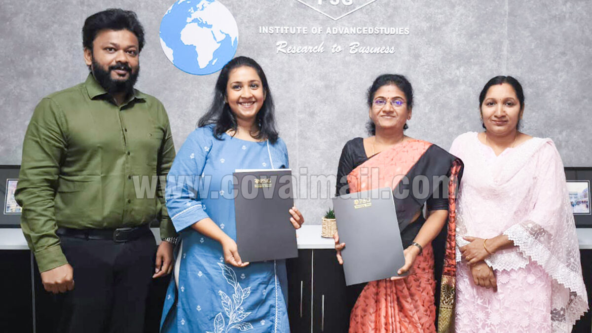 PSG IAS signs MoU with Adept Knowledge Technologies for advanced sensor and clean energy research