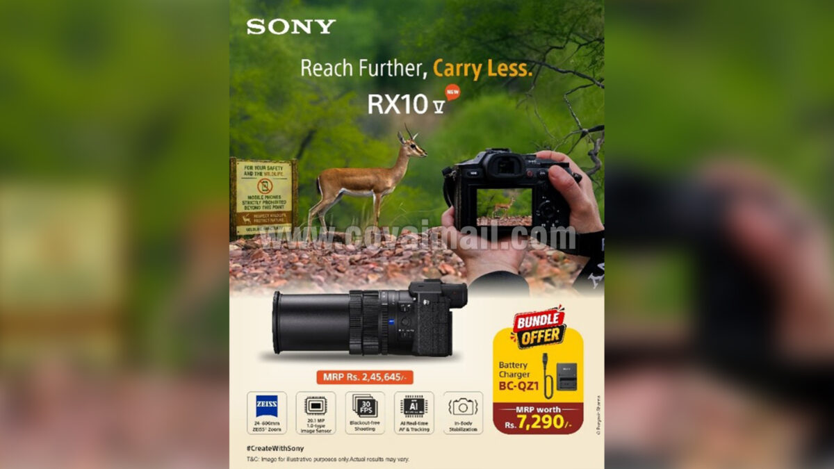 Sony India launches RX10 V All-in-One Camera with AI-Powered Autofocus and 25x Optical Zoom