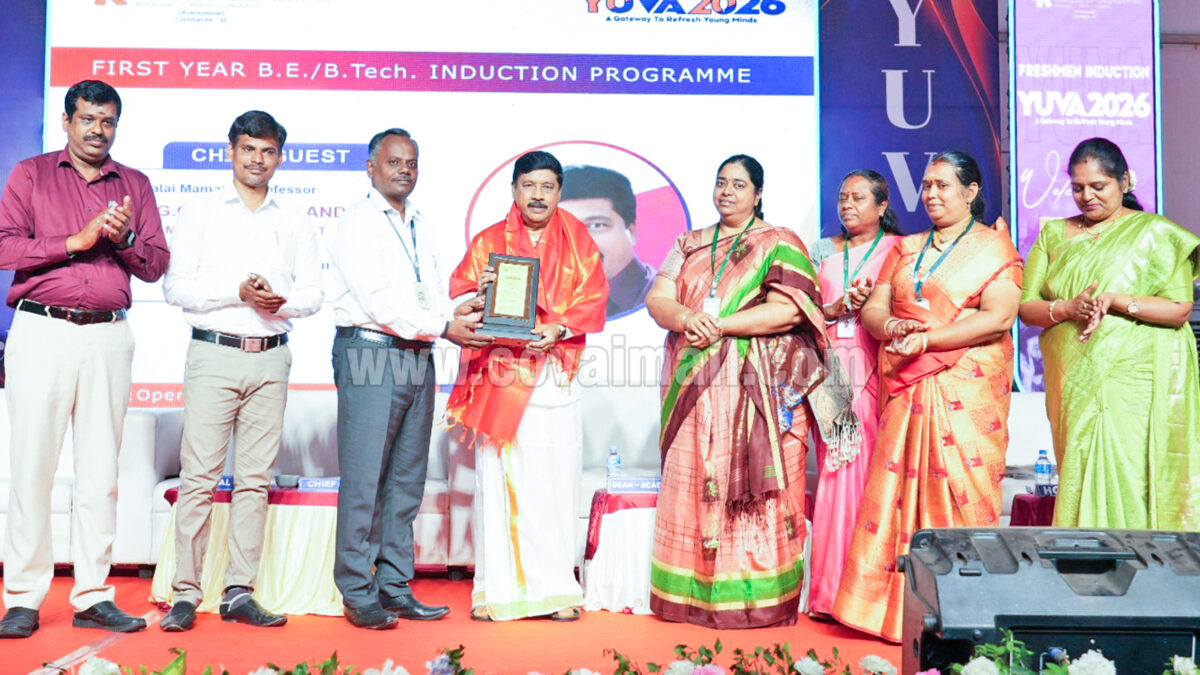 கற்பகம் கல்லூரியில்   முதலாமாண்டு மாணவர்கள் வரவேற்பு