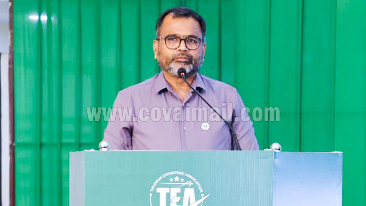 Tiruppur’s textile and apparel exports reached ~Rs. 46,000 crore during 2025-26  -Subramanian, President, TEA, during the 36th AGM