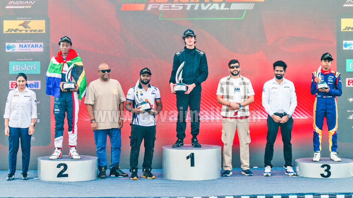Speedway Aris Kyriakou wins Round 1 of F4 Indian Championship