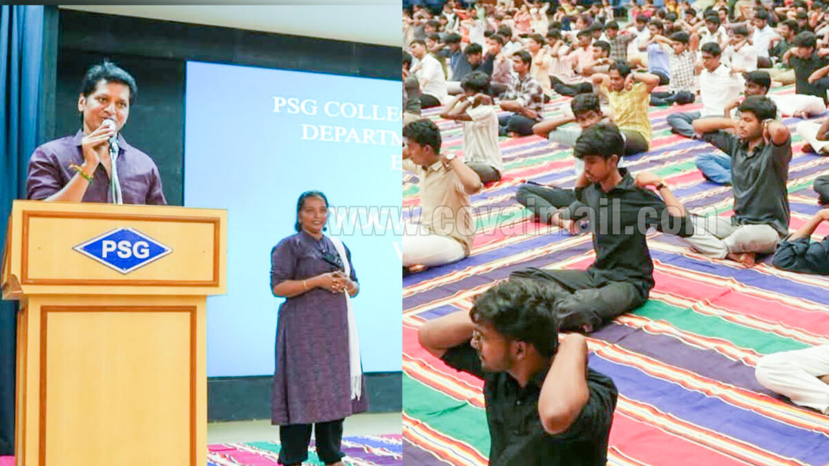 PSG Tech inaugurates yoga training classes for first-year students