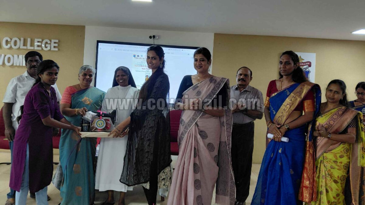 Nirmala College distributes sewing machines to transgender beneficiaries