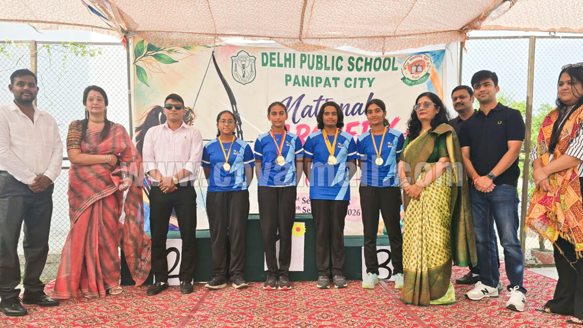 The NGP School students win 6 gold, 1 silver & 1 bronze medals at National Girls Archery Championship