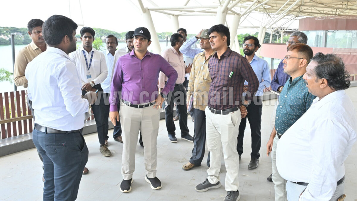 வாலாங்குளம், உக்கடம் பெரியகுளத்தில்  மாநகராட்சி ஆணையர் ஆய்வு
