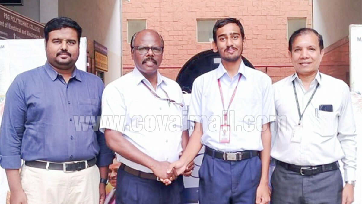 PSG Polytechnic student selected for India–Bhutan Youth Friendship camp 2026