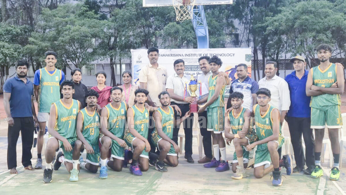 Hindusthan College of Engineering and Technology wins Anna University Zone 10 Basketball Championship