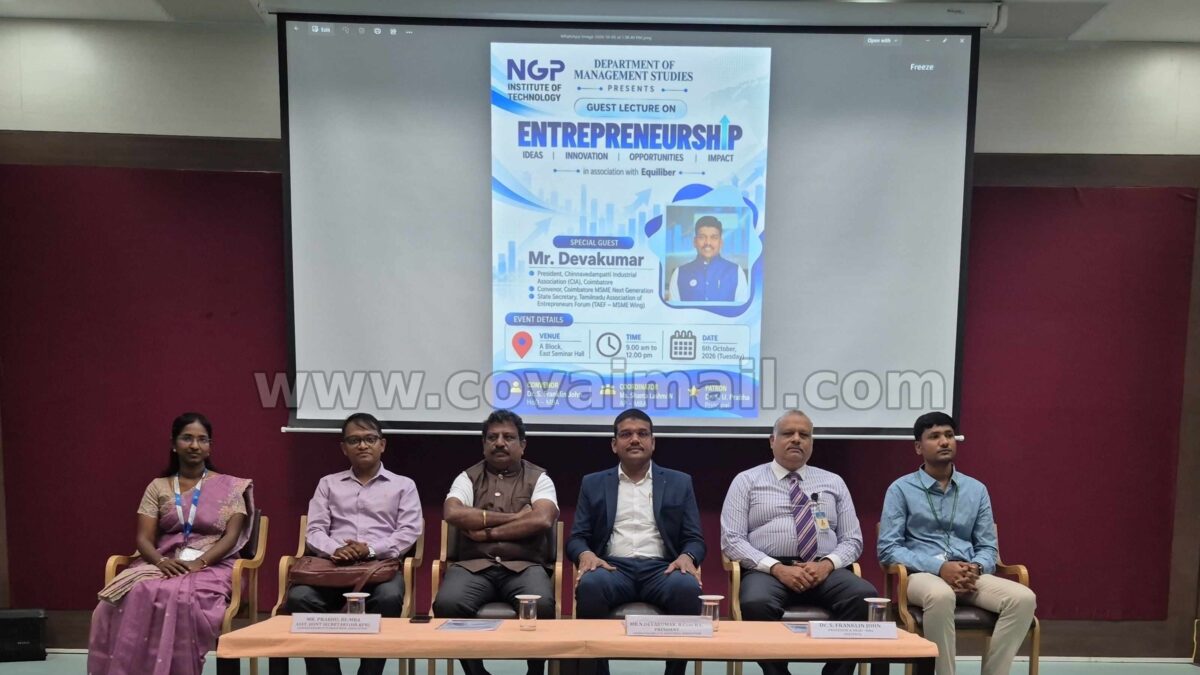 NGP IT hosts special lecture on Entrepreneurship