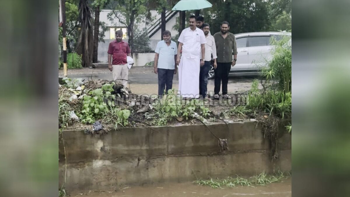 கோவையில் கொட்டும் கனமழை: வெள்ள பாதிப்பு பகுதிகளை நேரில் ஆய்வு செய்த முன்னாள் அமைச்சர் எஸ்.பி.வேலுமணி!