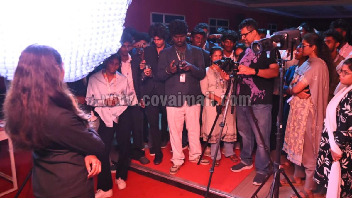 Celebrity Photographer handles Fashion Photography Workshop at Rathinam University 