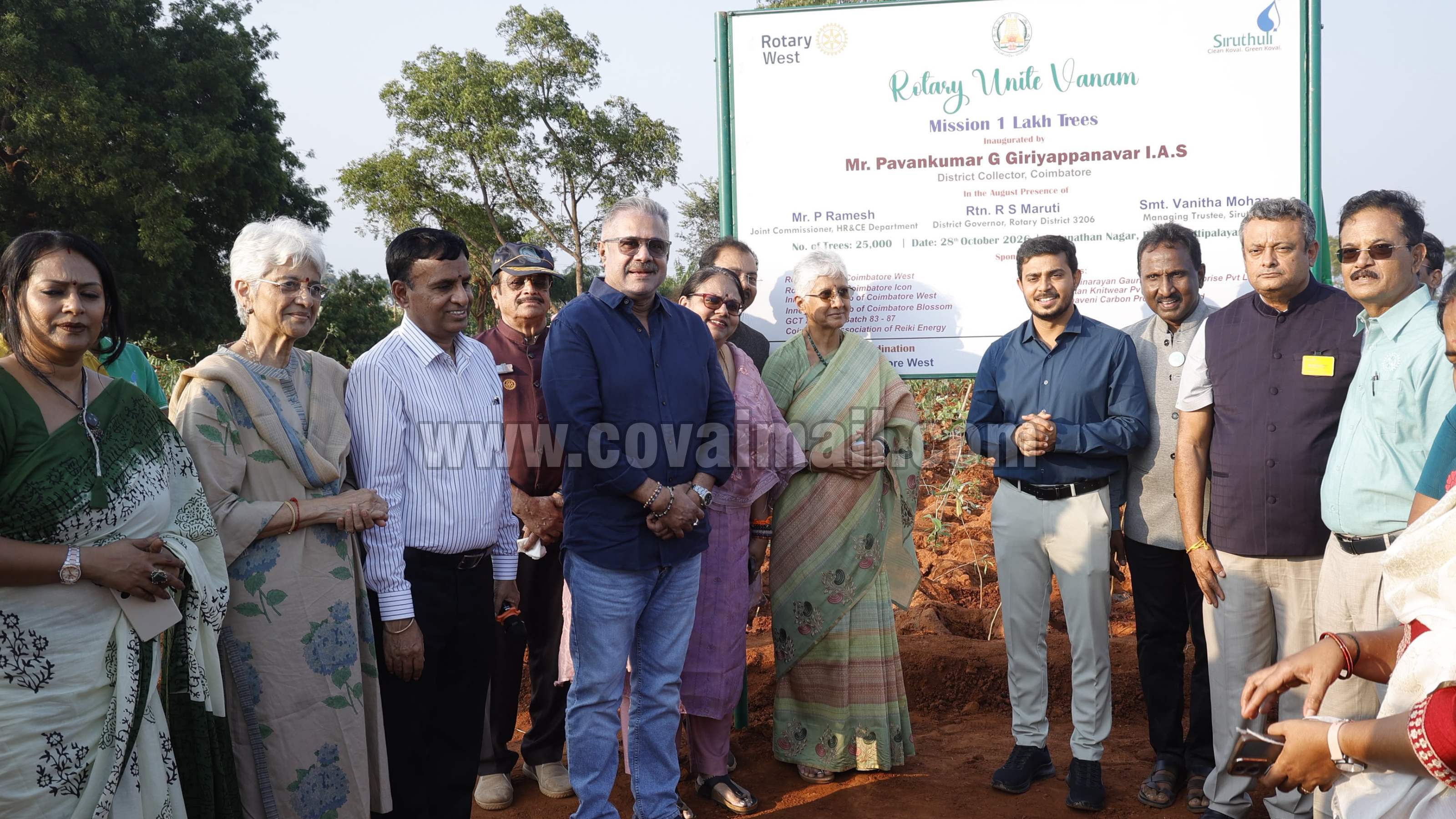 Siruthuli, Rotary begin mission to plant 1 Lakh saplings; Coimbatore collector inaugurates project