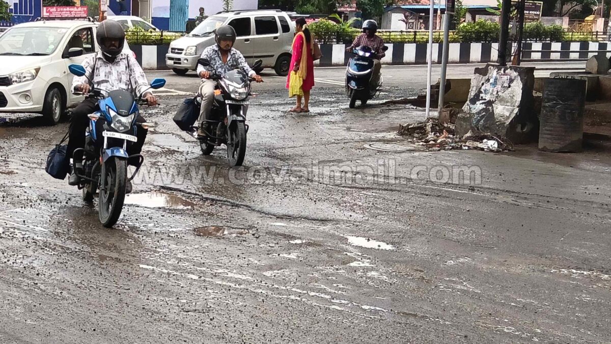 Coimbatore residents have had enough with bad roads